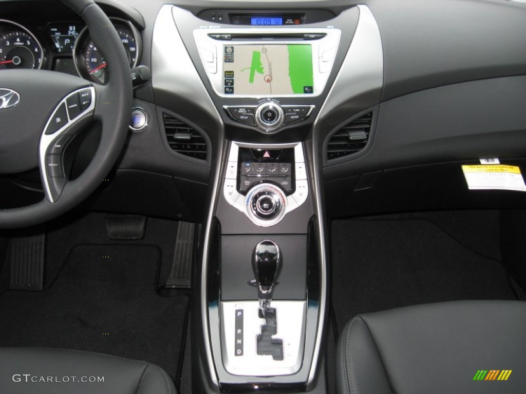 2012 Elantra Limited - Shimmering White / Black photo #22
