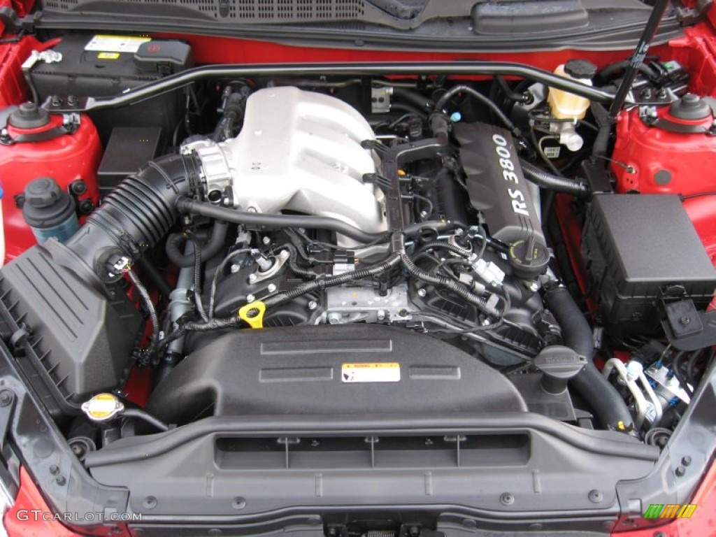 2012 Hyundai Genesis Coupe 3.8 Track 3.8 Liter DOHC 24-Valve Dual-CVVT V6 Engine Photo #60246931