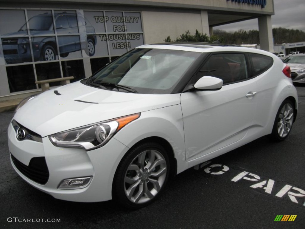 Century White 2012 Hyundai Veloster Standard Veloster Model Exterior Photo #60247129