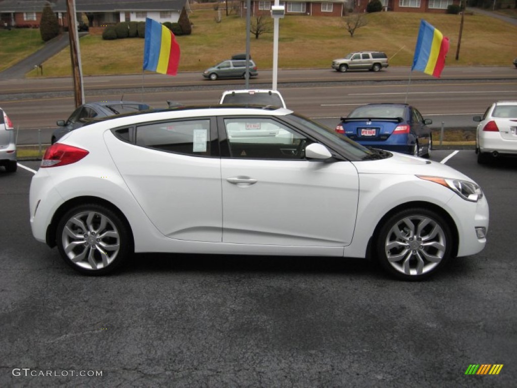 Century White 2012 Hyundai Veloster Standard Veloster Model Exterior Photo #60247157