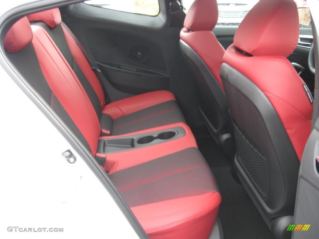 Black/Red Interior 2012 Hyundai Veloster Standard Veloster Model Photo #60247244