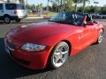 Bright Red 2008 BMW Z4 3.0si Roadster