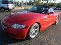 2008 Bright Red BMW Z4 3.0si Roadster  photo #2