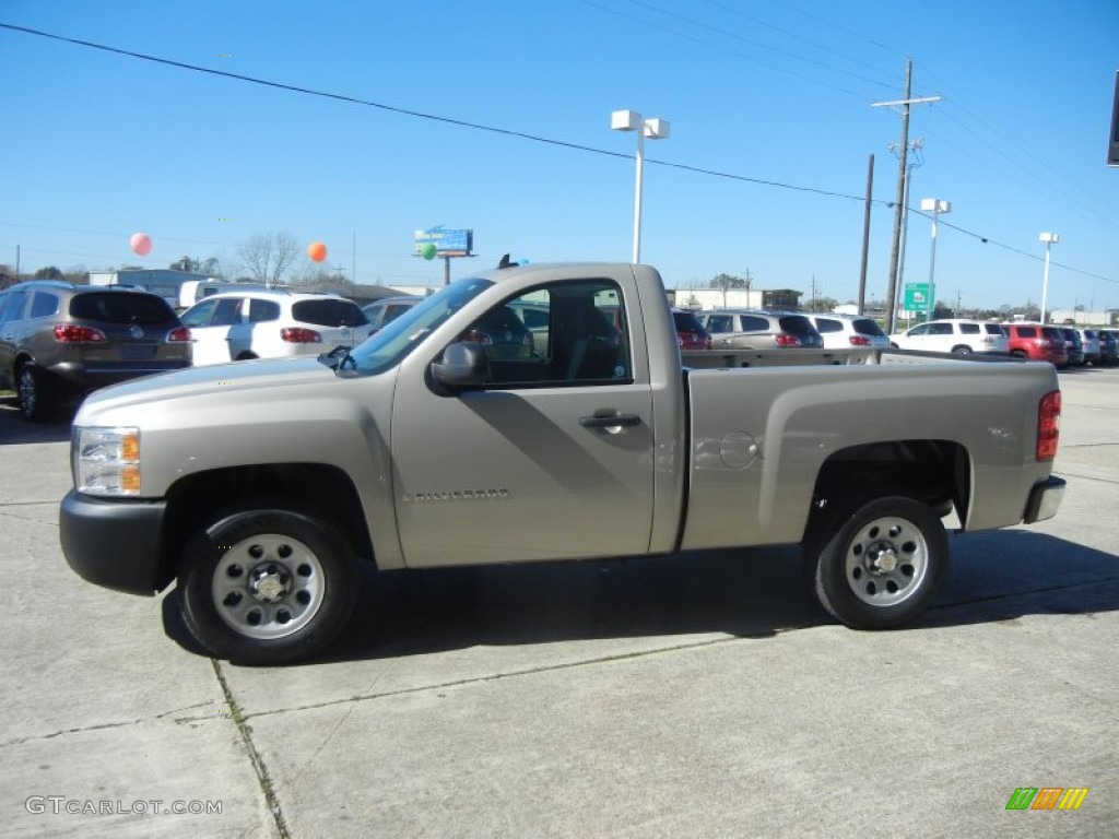 2009 Silverado 1500 Regular Cab - Silver Birch Metallic / Dark Titanium photo #5