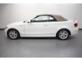 2008 Alpine White BMW 1 Series 128i Convertible  photo #2