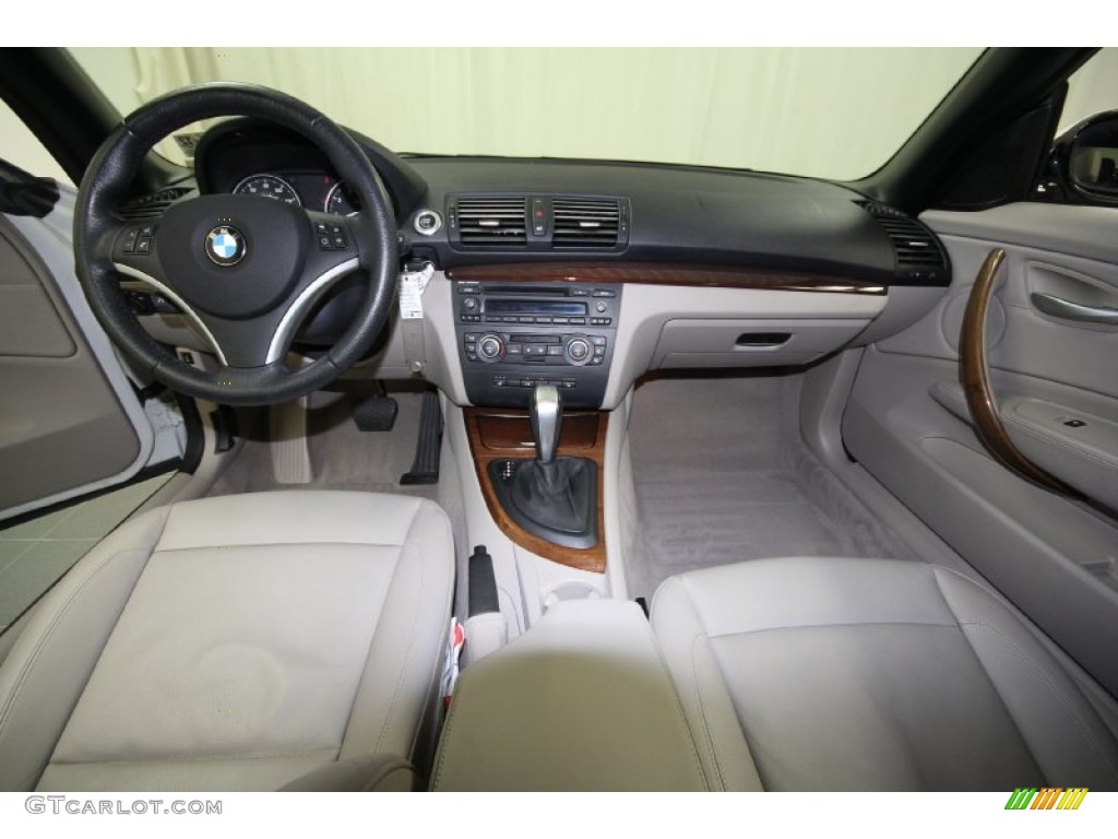 2008 1 Series 128i Convertible - Alpine White / Taupe photo #4