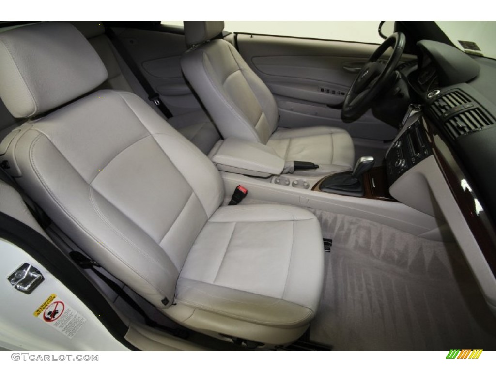 2008 1 Series 128i Convertible - Alpine White / Taupe photo #32