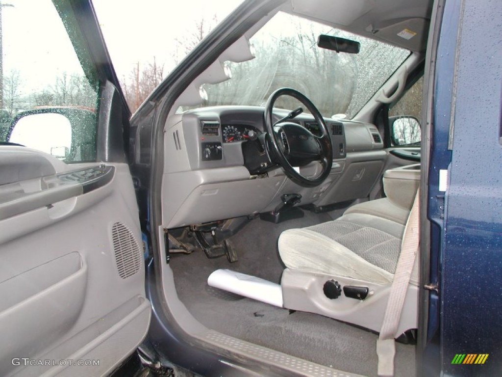 Medium Graphite Interior 2001 Ford F350 Super Duty XLT Crew Cab 4x4 Photo #60251207