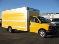 Yellow - Savana Cutaway 3500 Commercial Moving Truck Photo No. 1