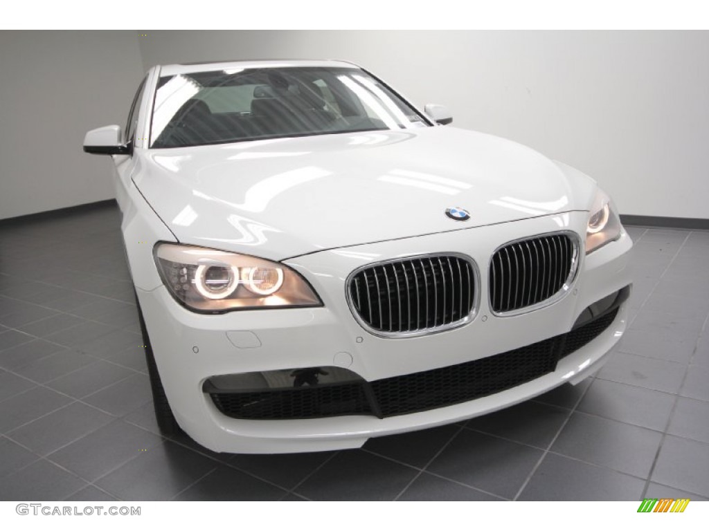 2012 7 Series 750i Sedan - Alpine White / Black photo #5