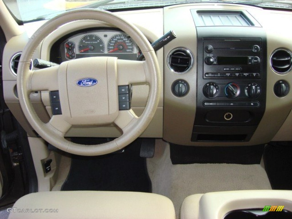 2006 F150 XLT SuperCrew 4x4 - Dark Stone Metallic / Tan photo #12