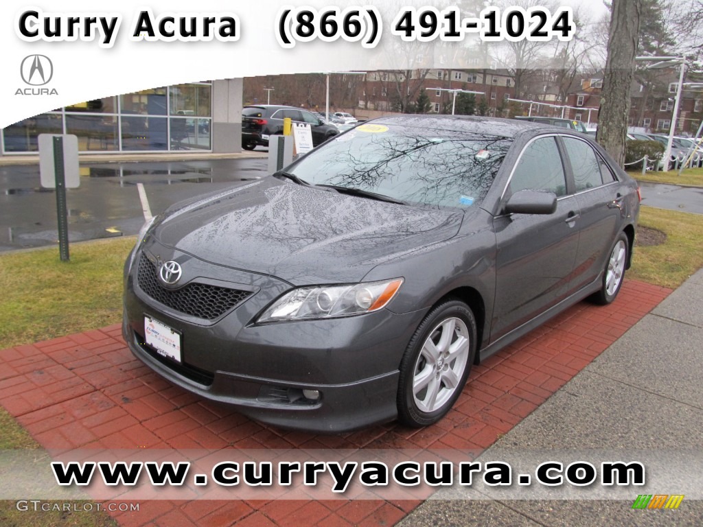 2008 Camry SE V6 - Magnetic Gray Metallic / Dark Charcoal photo #1