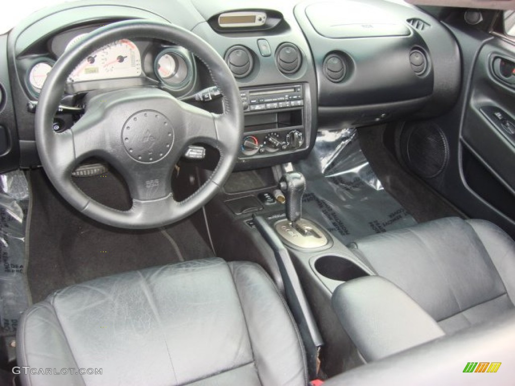 2001 Mitsubishi Eclipse Spyder GS Black Dashboard Photo #60252650