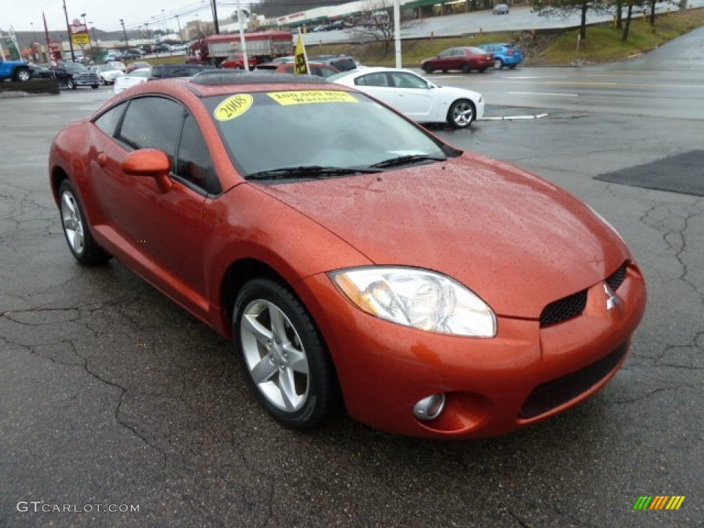 Sunset Orange Pearlescent 2008 Mitsubishi Eclipse GS Coupe Exterior Photo #60255602