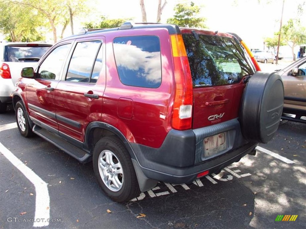 2002 CR-V EX 4WD - Chianti Red Pearl / Saddle photo #3