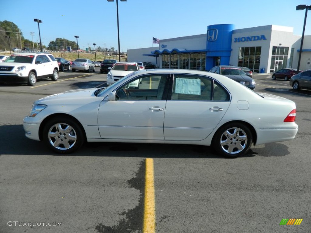 2005 LS 430 Sedan - Moonlight Pearl / Cashmere photo #2