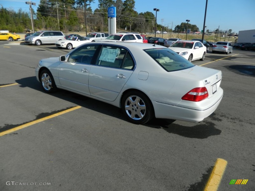 2005 LS 430 Sedan - Moonlight Pearl / Cashmere photo #3