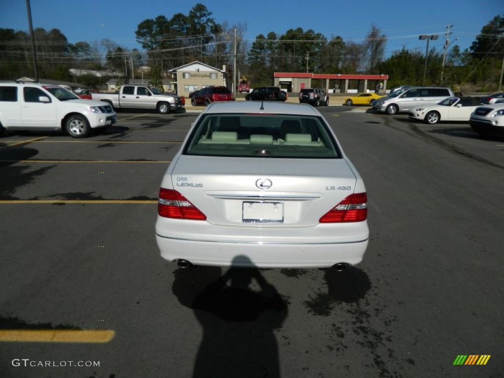 2005 LS 430 Sedan - Moonlight Pearl / Cashmere photo #4