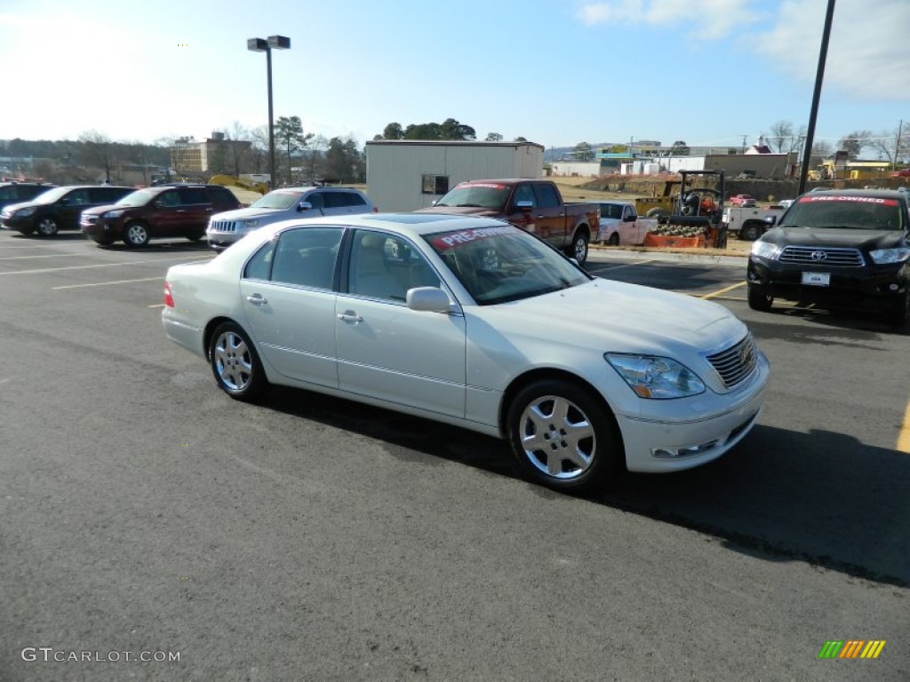 2005 LS 430 Sedan - Moonlight Pearl / Cashmere photo #7