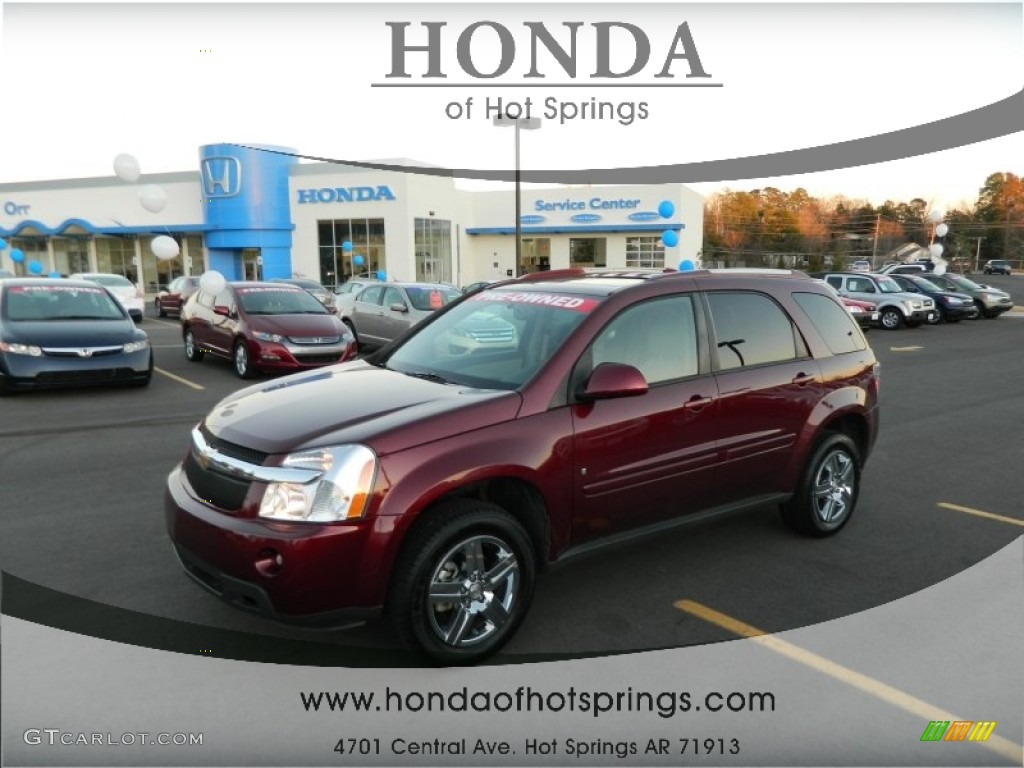 2009 Equinox LT - Deep Ruby Red Metallic / Light Gray photo #1