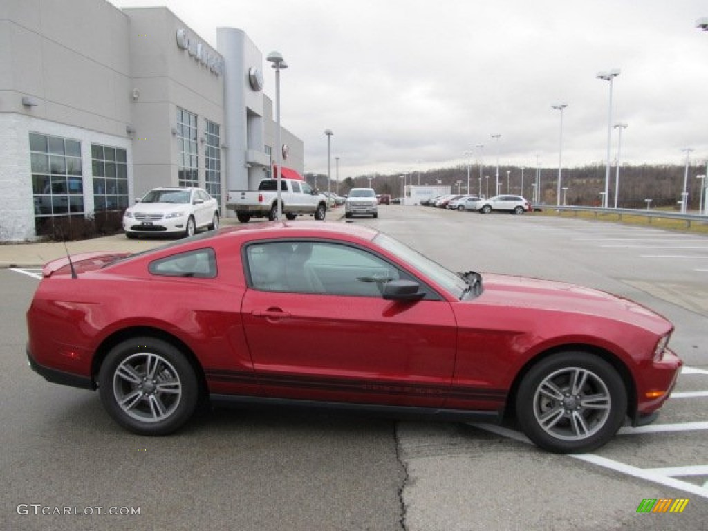 2011 Mustang V6 Premium Coupe - Red Candy Metallic / Stone photo #2