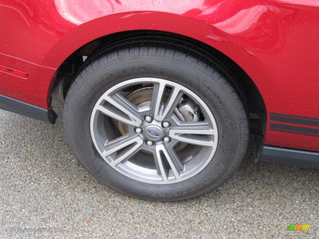 2011 Mustang V6 Premium Coupe - Red Candy Metallic / Stone photo #3