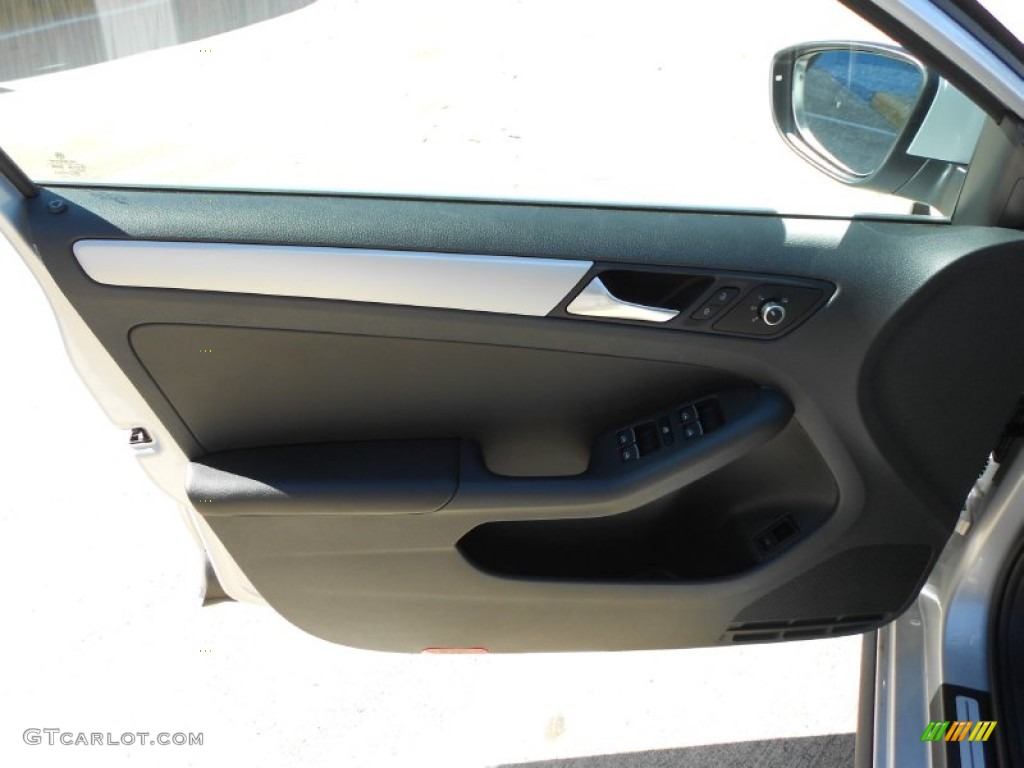2012 Volkswagen Jetta GLI Titan Black Door Panel Photo #60258005