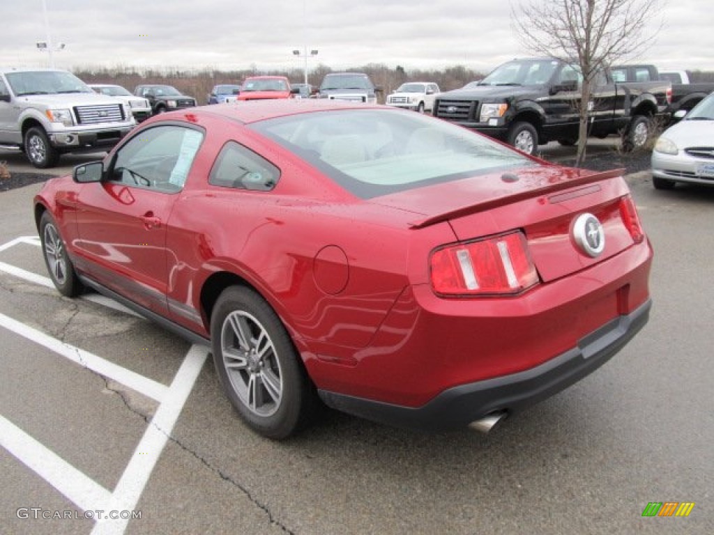 2011 Mustang V6 Premium Coupe - Red Candy Metallic / Stone photo #8