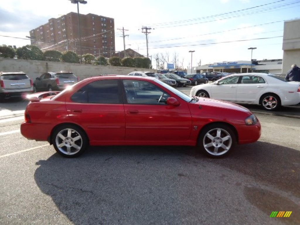 2004 Sentra SE-R Spec V - Aztec Red / SE-R Black/Silver photo #5
