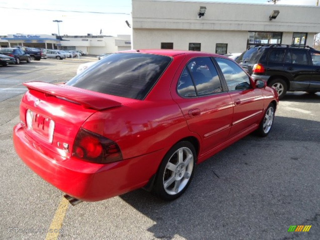 2004 Sentra SE-R Spec V - Aztec Red / SE-R Black/Silver photo #6