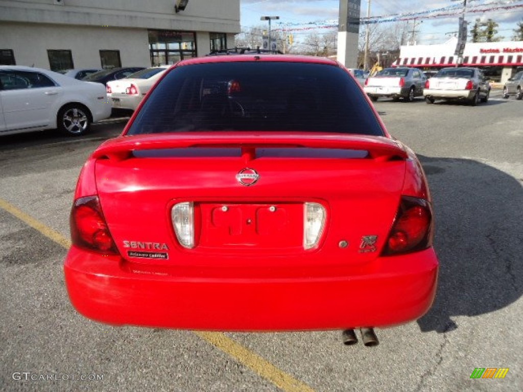 2004 Sentra SE-R Spec V - Aztec Red / SE-R Black/Silver photo #7