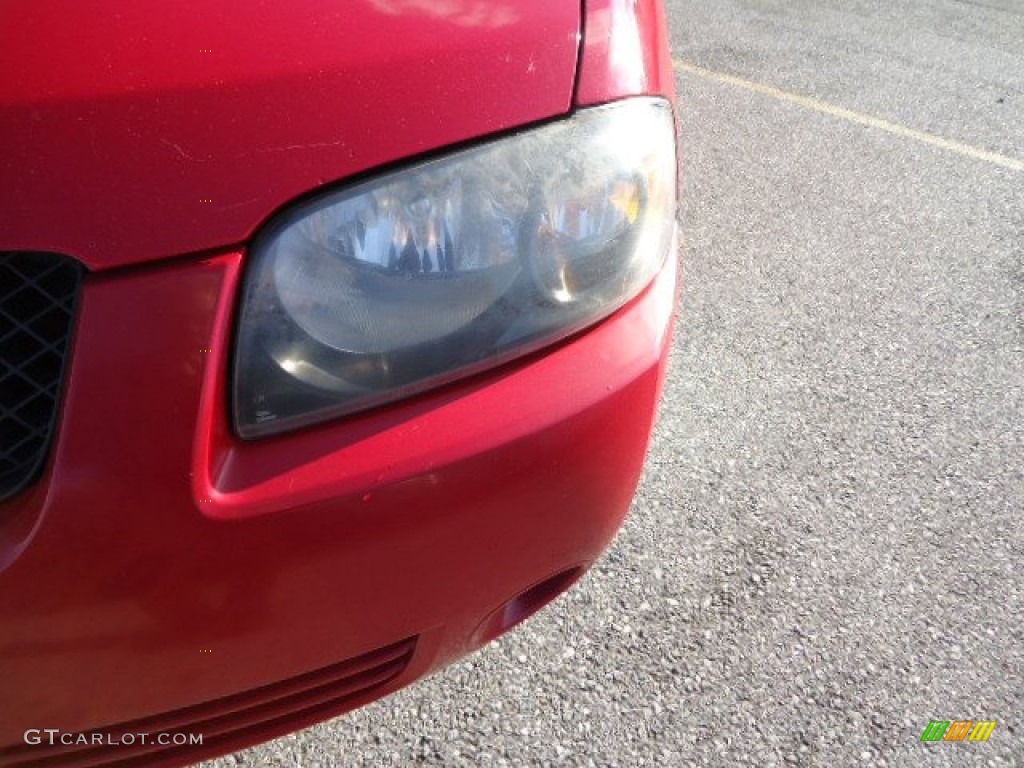 2004 Sentra SE-R Spec V - Aztec Red / SE-R Black/Silver photo #35