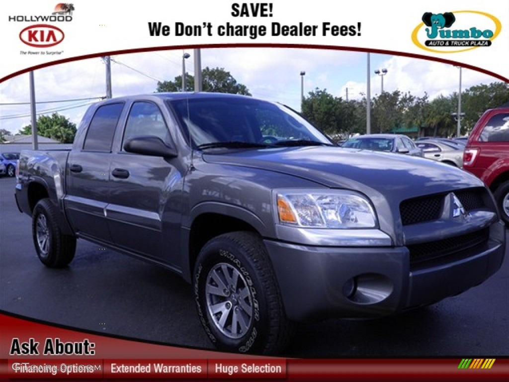 2008 Raider LS Double Cab - Granite Gray Metallic / Slate photo #1