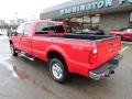 2010 Vermillion Red Ford F250 Super Duty XLT Crew Cab 4x4  photo #2