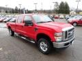 2010 Vermillion Red Ford F250 Super Duty XLT Crew Cab 4x4  photo #6