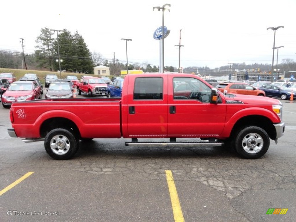 Vermillion Red 2011 Ford F250 Super Duty XLT Crew Cab 4x4 Exterior Photo #60260755