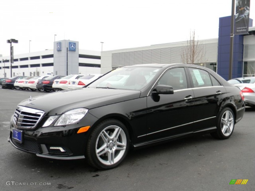 Black 2011 Mercedes-Benz E 350 4Matic Sedan Exterior Photo #60262703