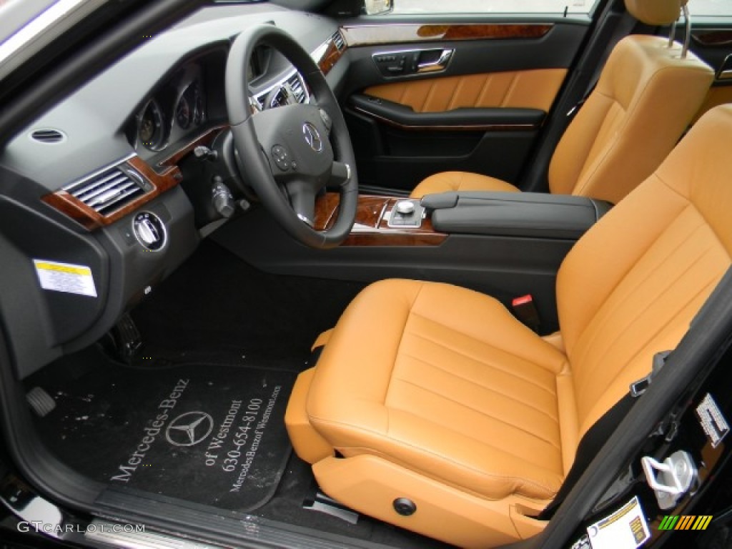 Natural Beige/Black Interior 2011 Mercedes-Benz E 350 4Matic Sedan Photo #60262757