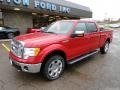 2010 Red Candy Metallic Ford F150 Lariat SuperCrew 4x4  photo #8