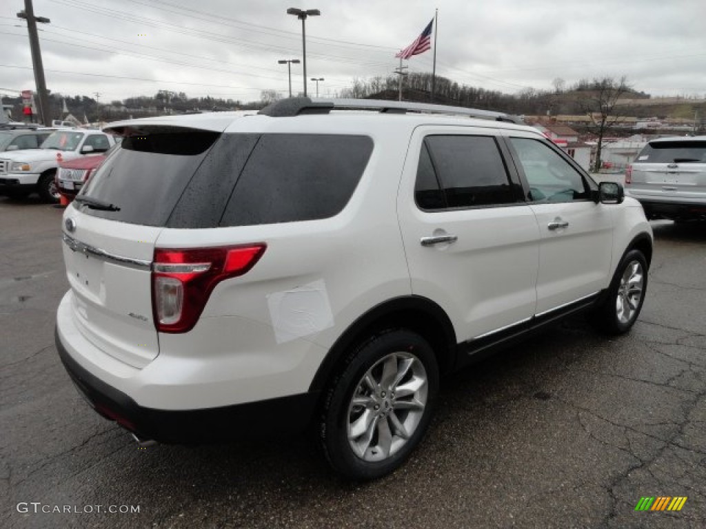 2012 Explorer XLT 4WD - White Platinum Tri-Coat / Charcoal Black photo #4