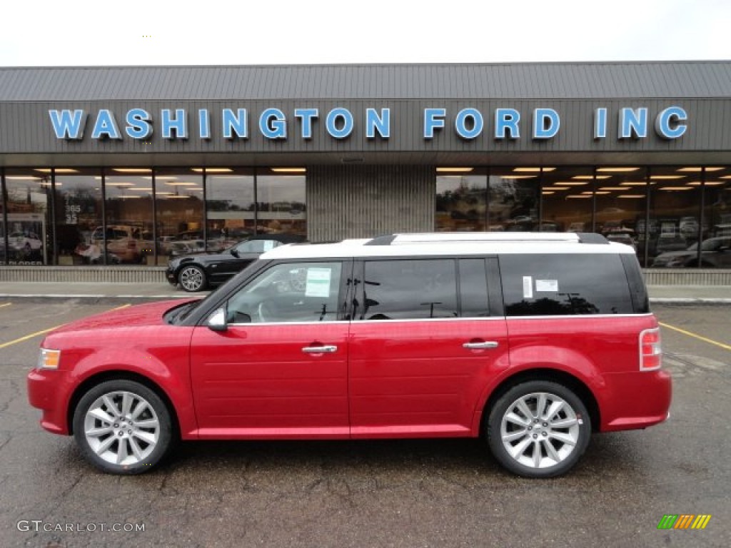 2012 Flex Limited EcoBoost AWD - Red Candy Metallic / Charcoal Black photo #1