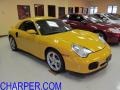 2004 Speed Yellow Porsche 911 Turbo Cabriolet  photo #1