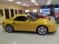 2004 Speed Yellow Porsche 911 Turbo Cabriolet  photo #8