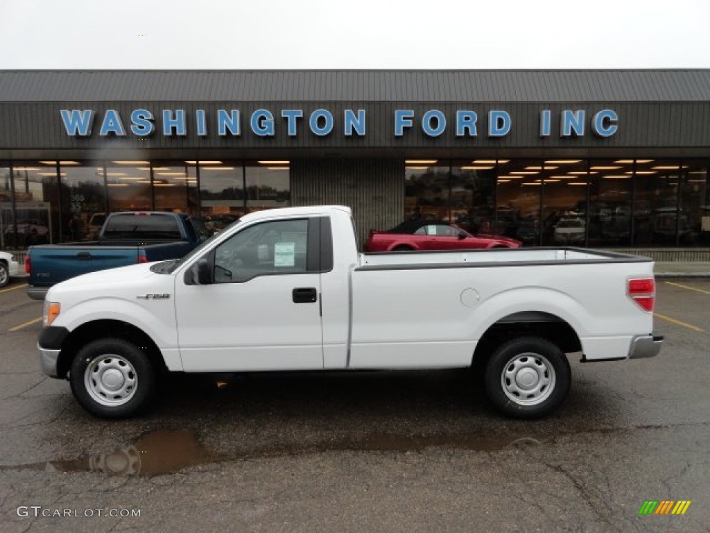 2012 F150 XL Regular Cab - Oxford White / Steel Gray photo #1