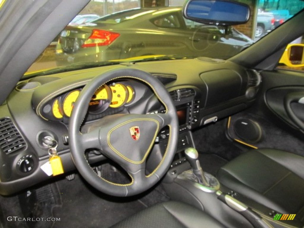 Black Interior 2004 Porsche 911 Turbo Cabriolet Photo #60263693