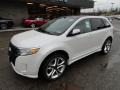 White Platinum Metallic Tri-Coat 2012 Ford Edge Sport AWD Exterior