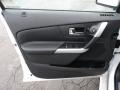 2012 Ford Edge Charcoal Black/Silver Smoke Metallic Interior Door Panel Photo