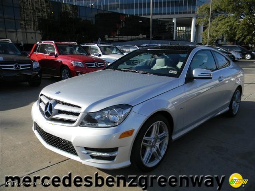 2012 C 250 Coupe - Iridium Silver Metallic / Ash photo #1