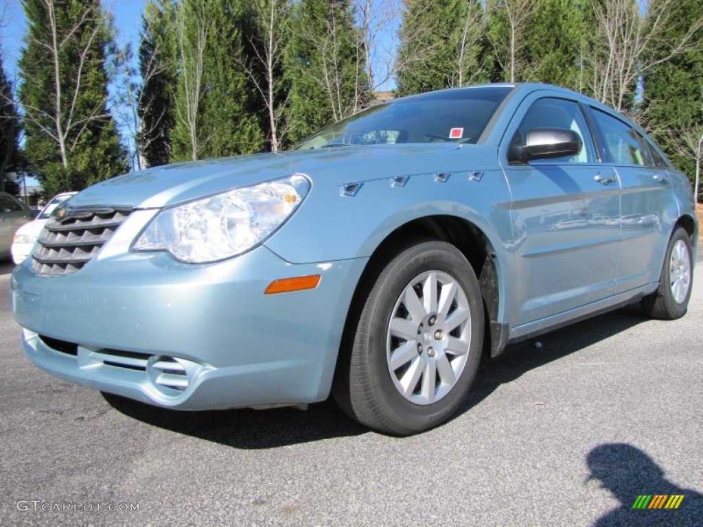 2009 Sebring LX Sedan - Clearwater Blue Pearl / Dark Khaki/Light Graystone photo #1