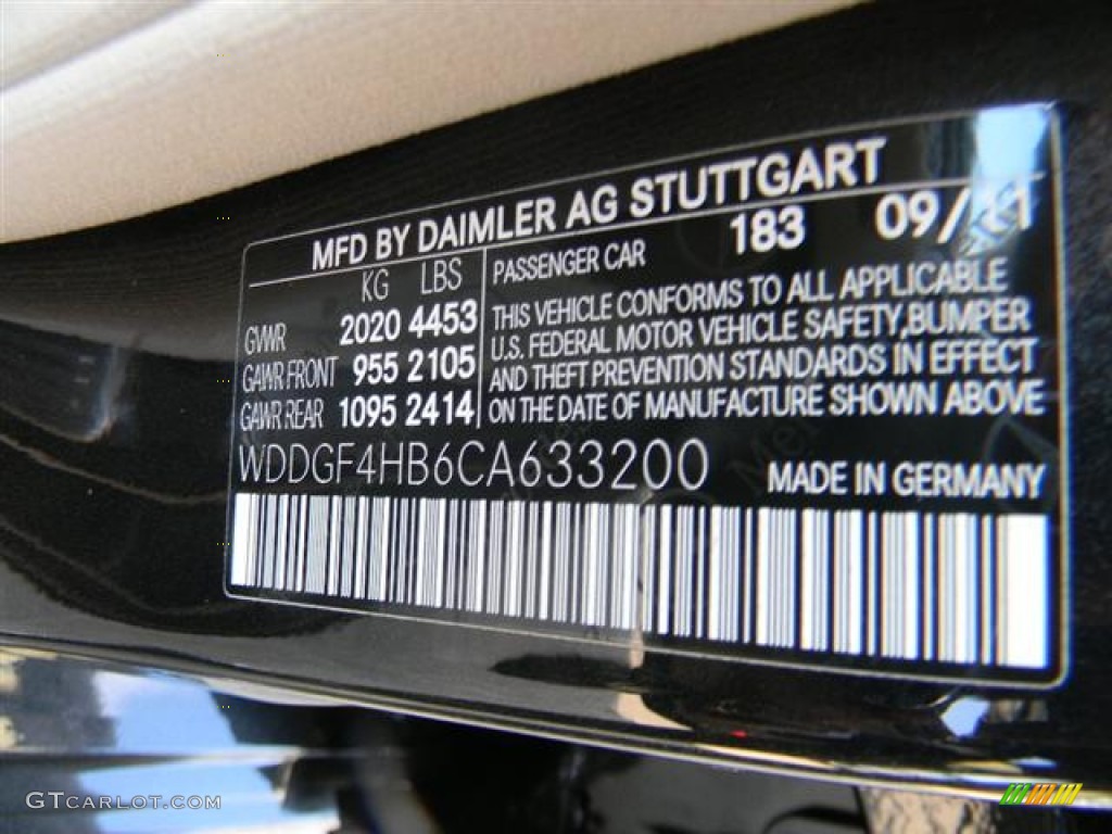 2012 C Color Code 183 for Magnetite Black Metallic Photo #60265859